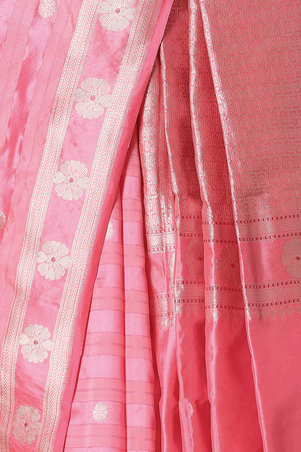 Pink Pure Silk Banarasi Saree image number null