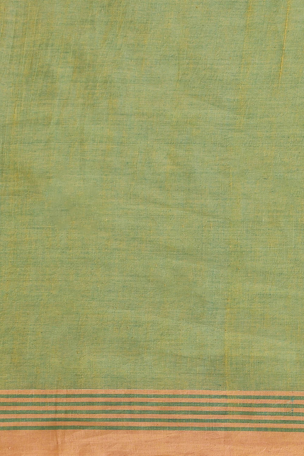 Green Pure Khadi Cotton Jamdani Saree image number null