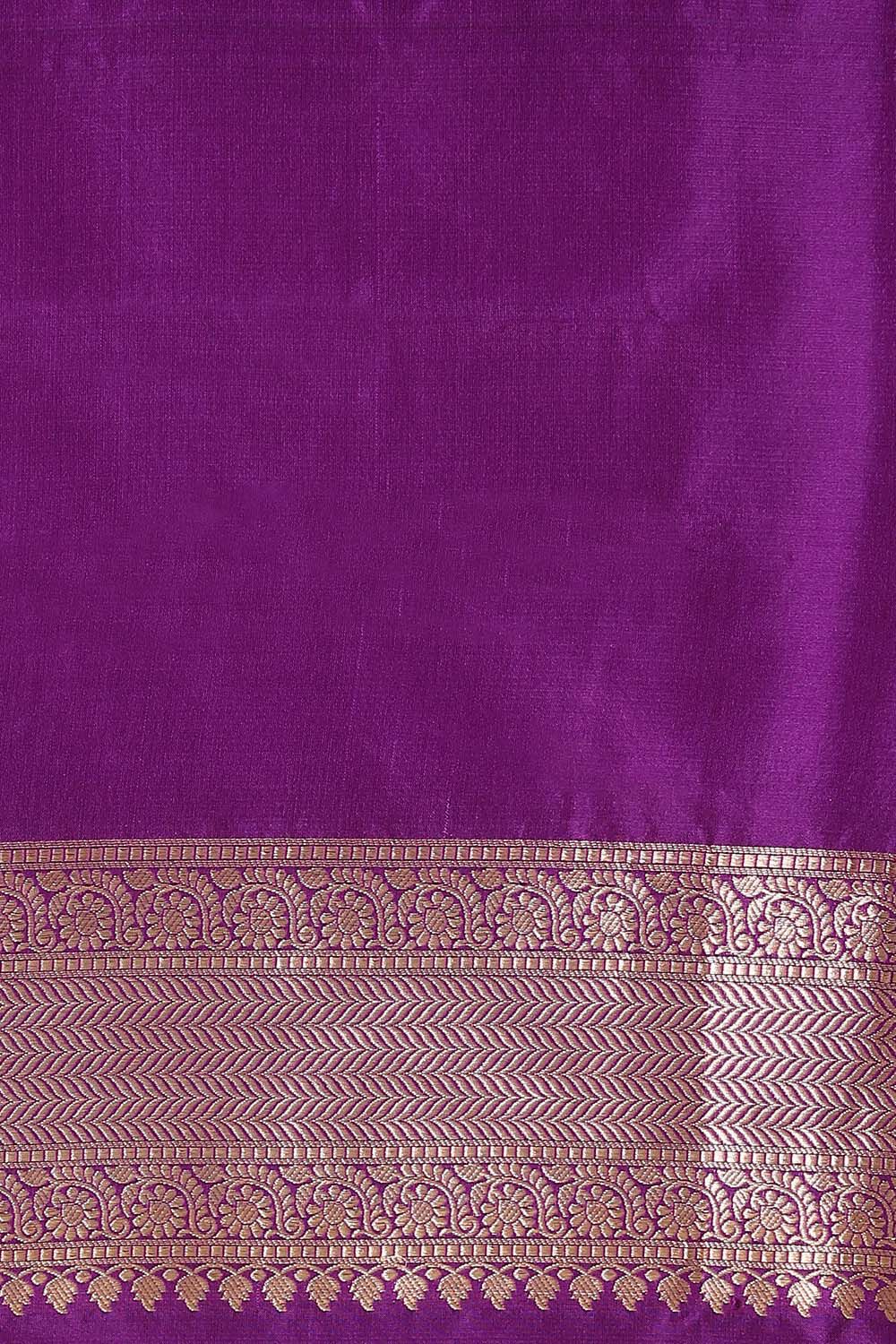 Violet Pure Silk Banarasi Brocade Saree image number null
