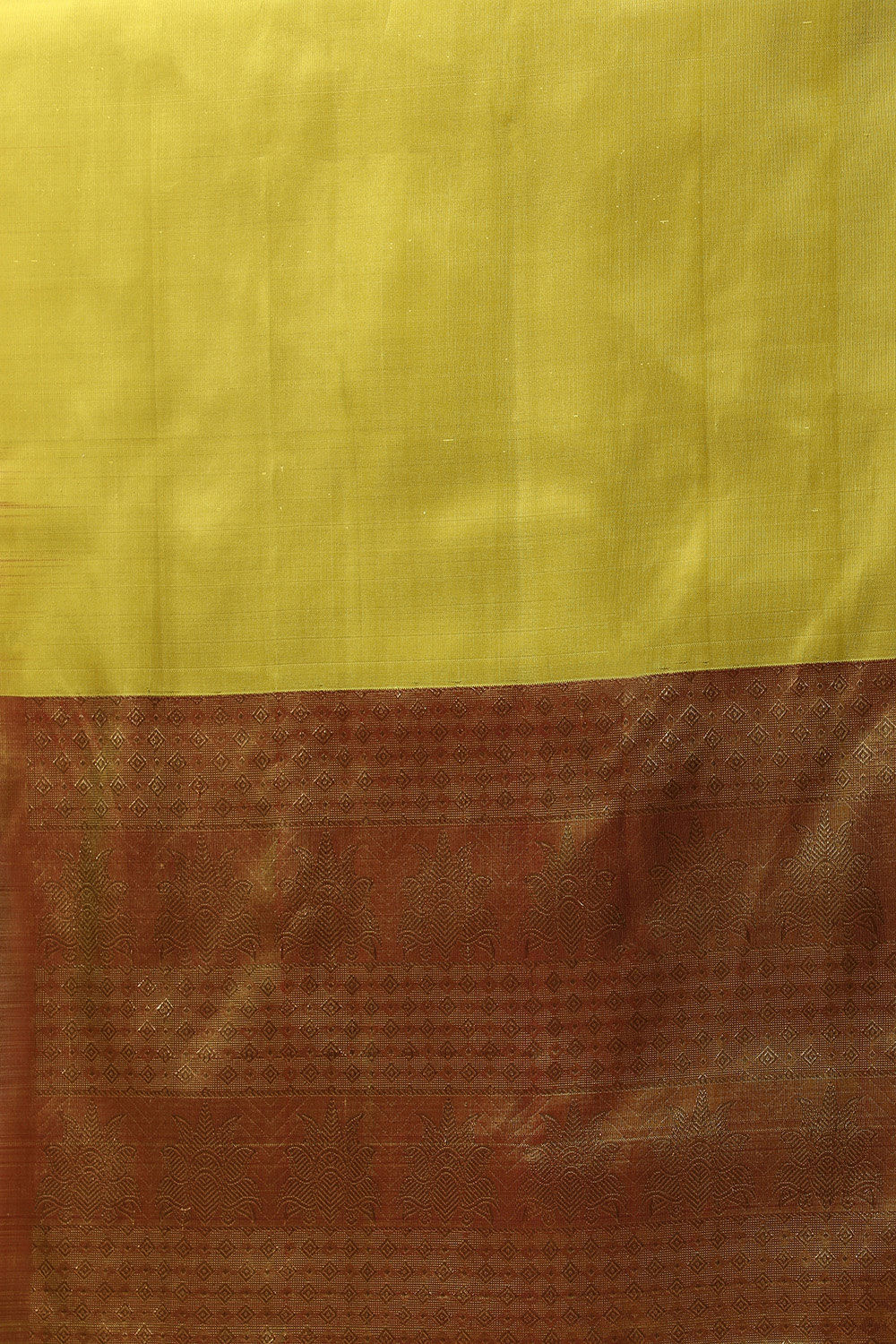 Lime Woven Pure Silk Kanjivaram Saree image number null
