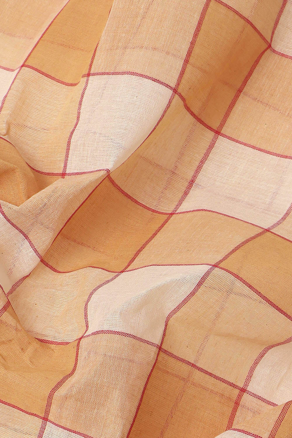Beige Pure Cotton Bengal Saree image number null
