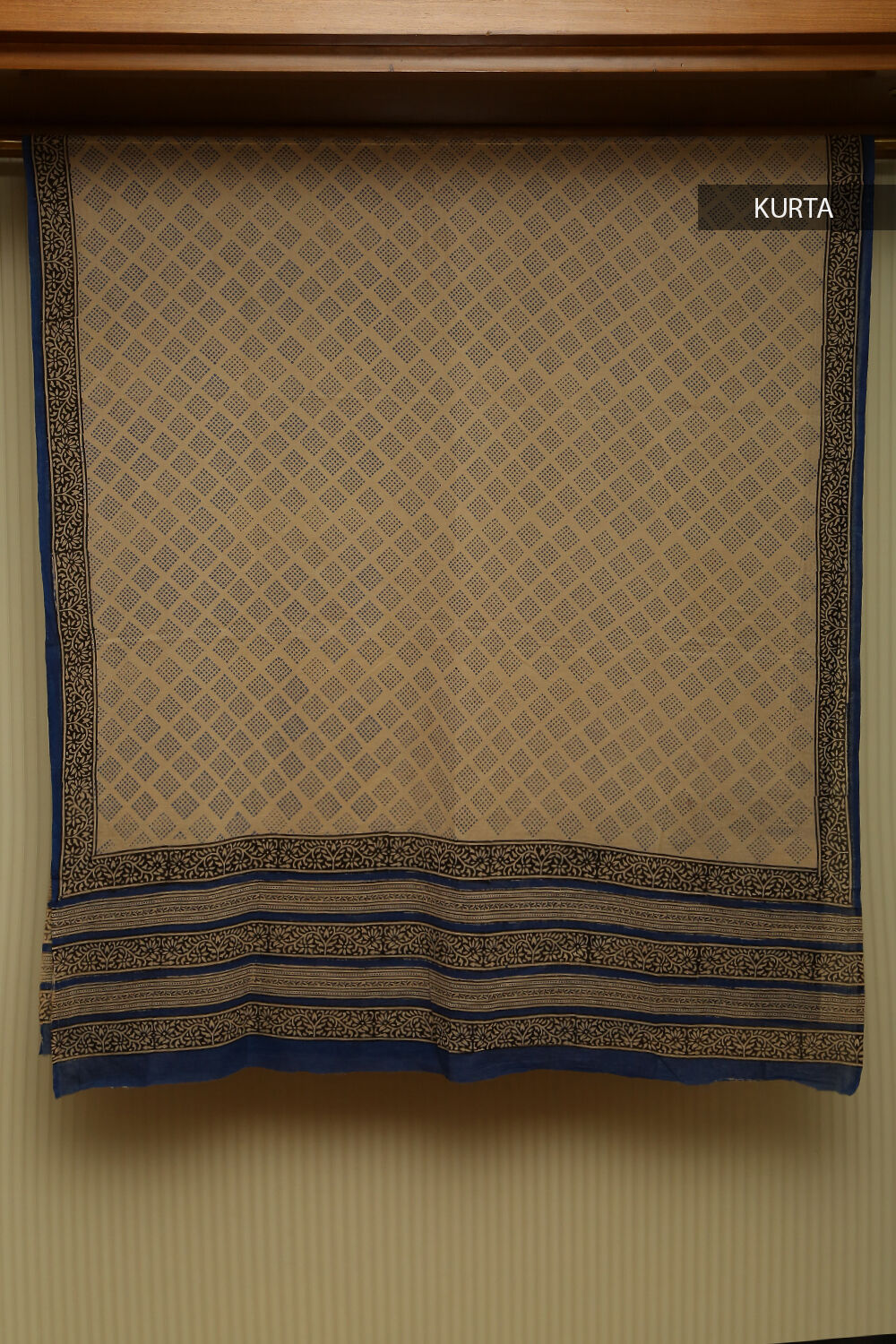Black Bagru Pure Cotton Suit Set image number null