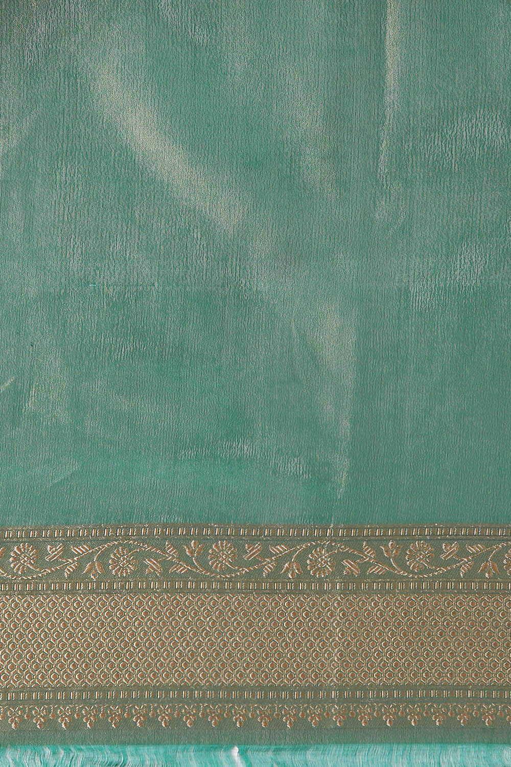 Dark Green Pure Silk Banarasi Saree image number null