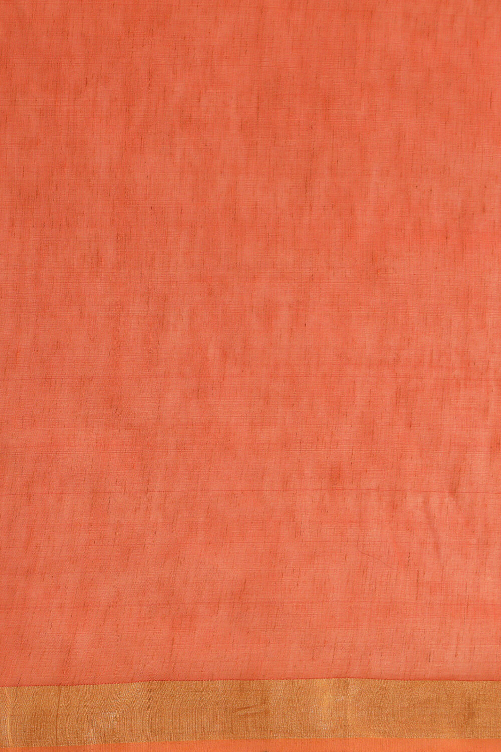 Orange Bhagalpur Pure Silk Linen Embroidered Saree image number null