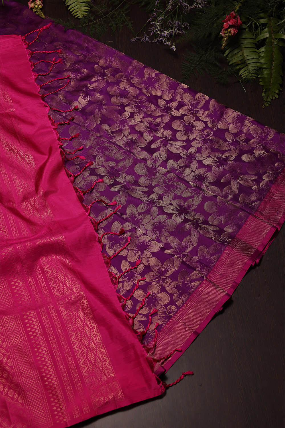 Violet South Silk Saree image number null