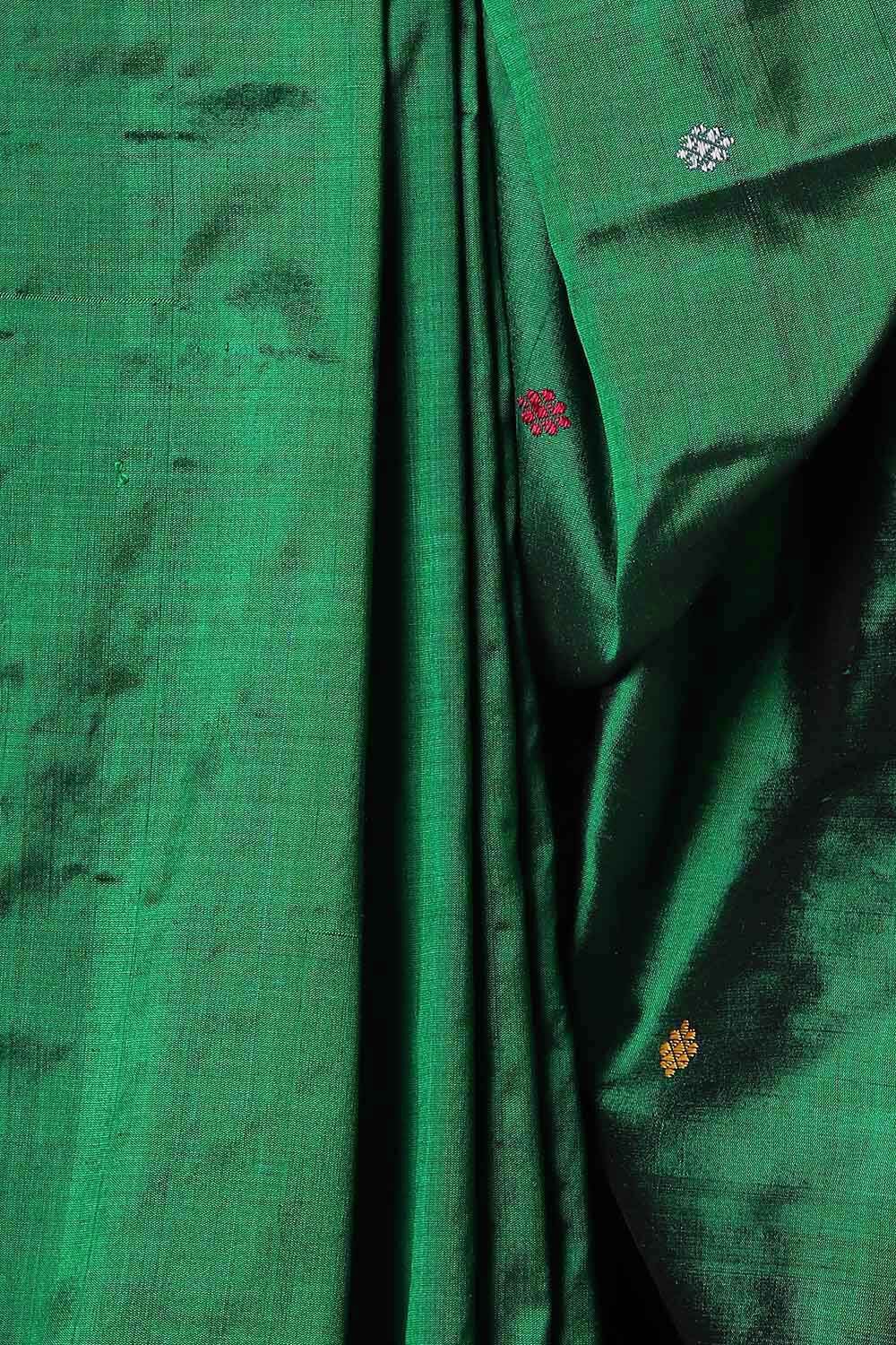 Green Pure Silk Odissa Saree image number null