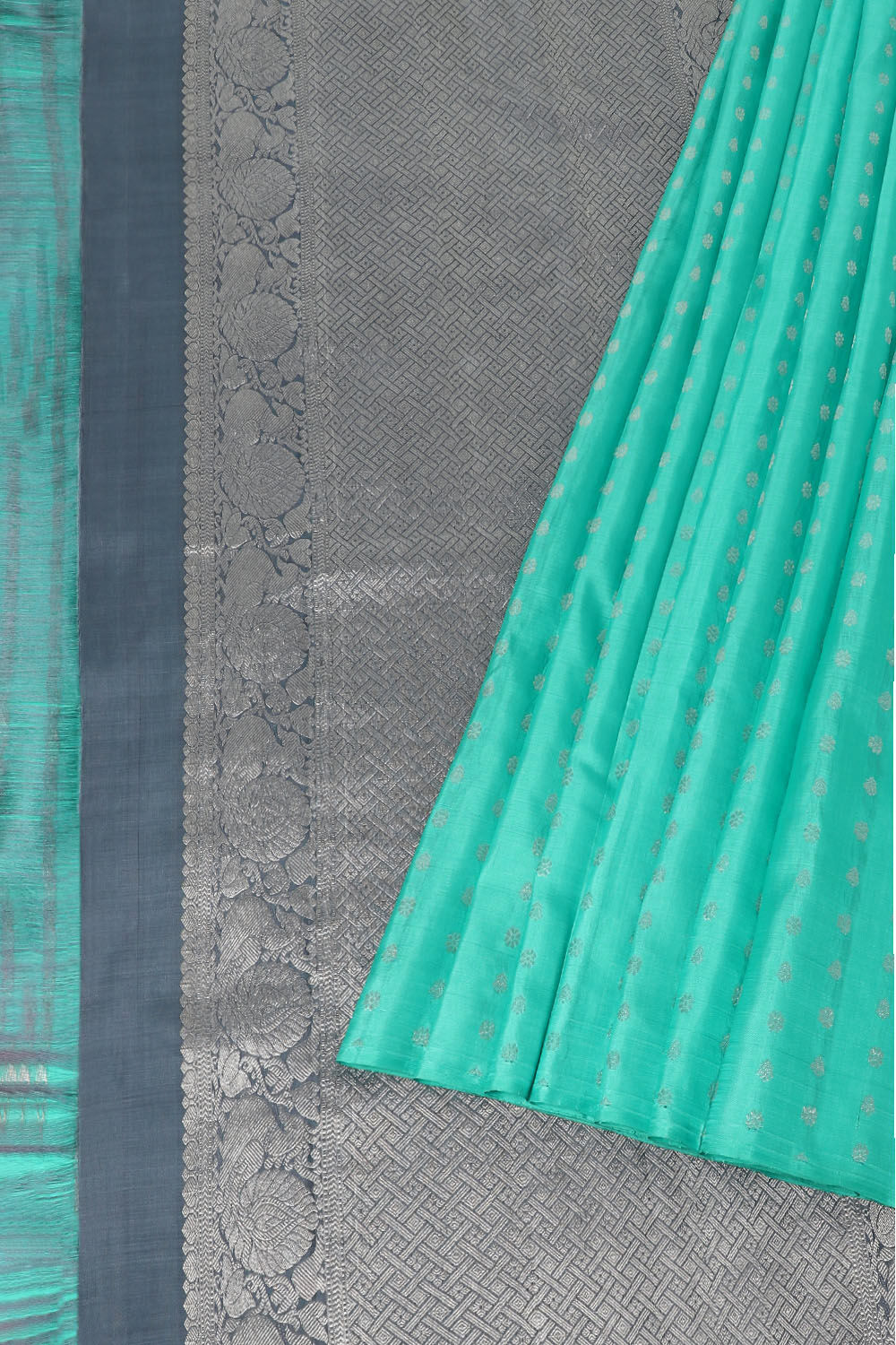 Light Green Pure Silk Kanjivaram Saree image number null