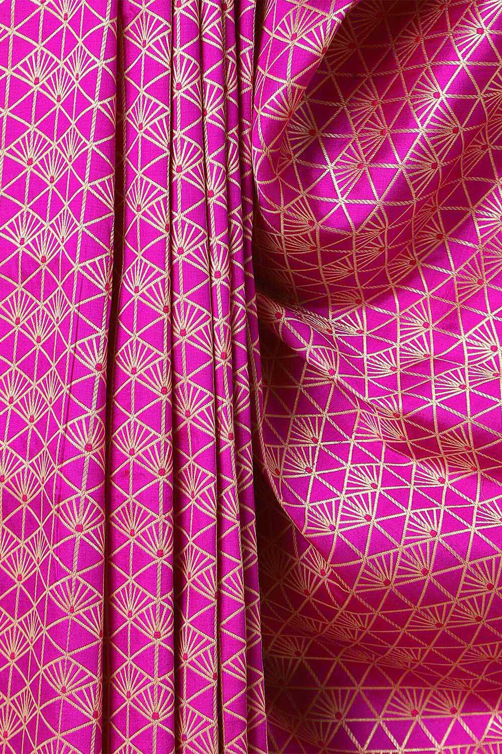 Pink Pure Silk Banarasi Brocade Saree image number null