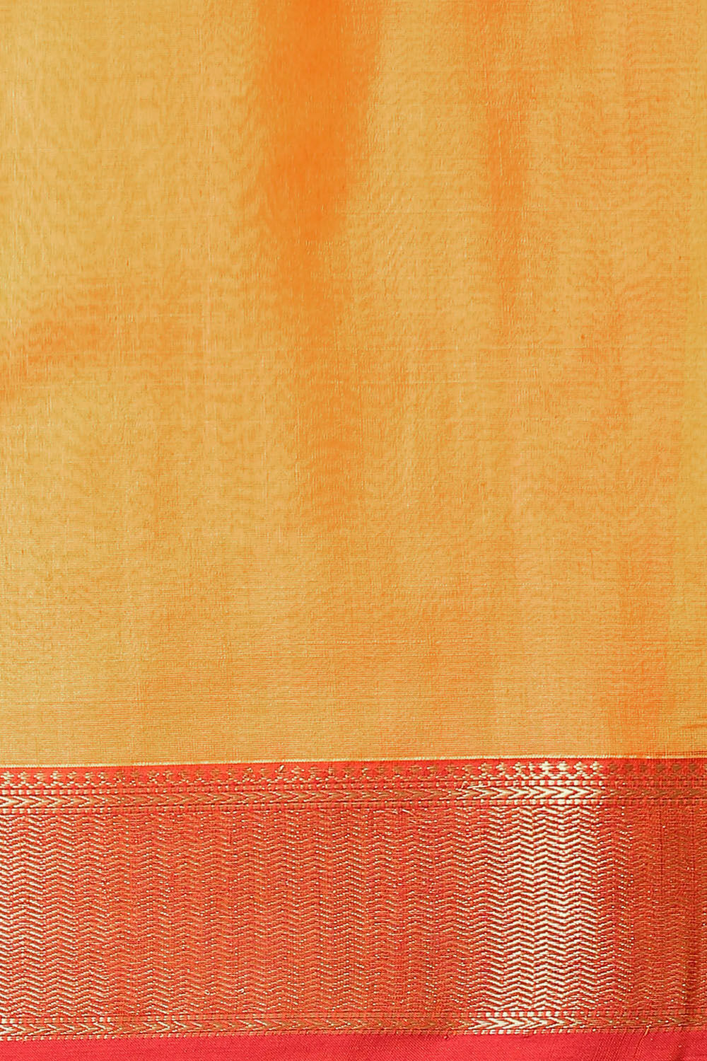 Yellow Pure Silk Cotton Maheswari Saree image number null