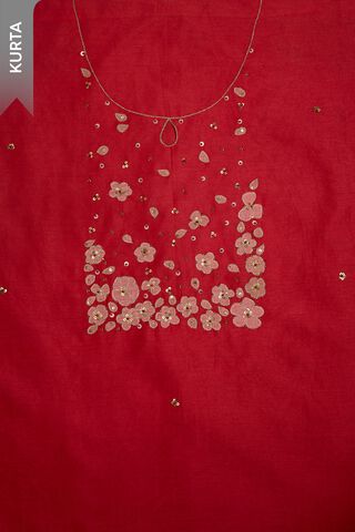 Pink Pure Silk Cotton Embroidered Unstitched Suit Set thumbnail image number null