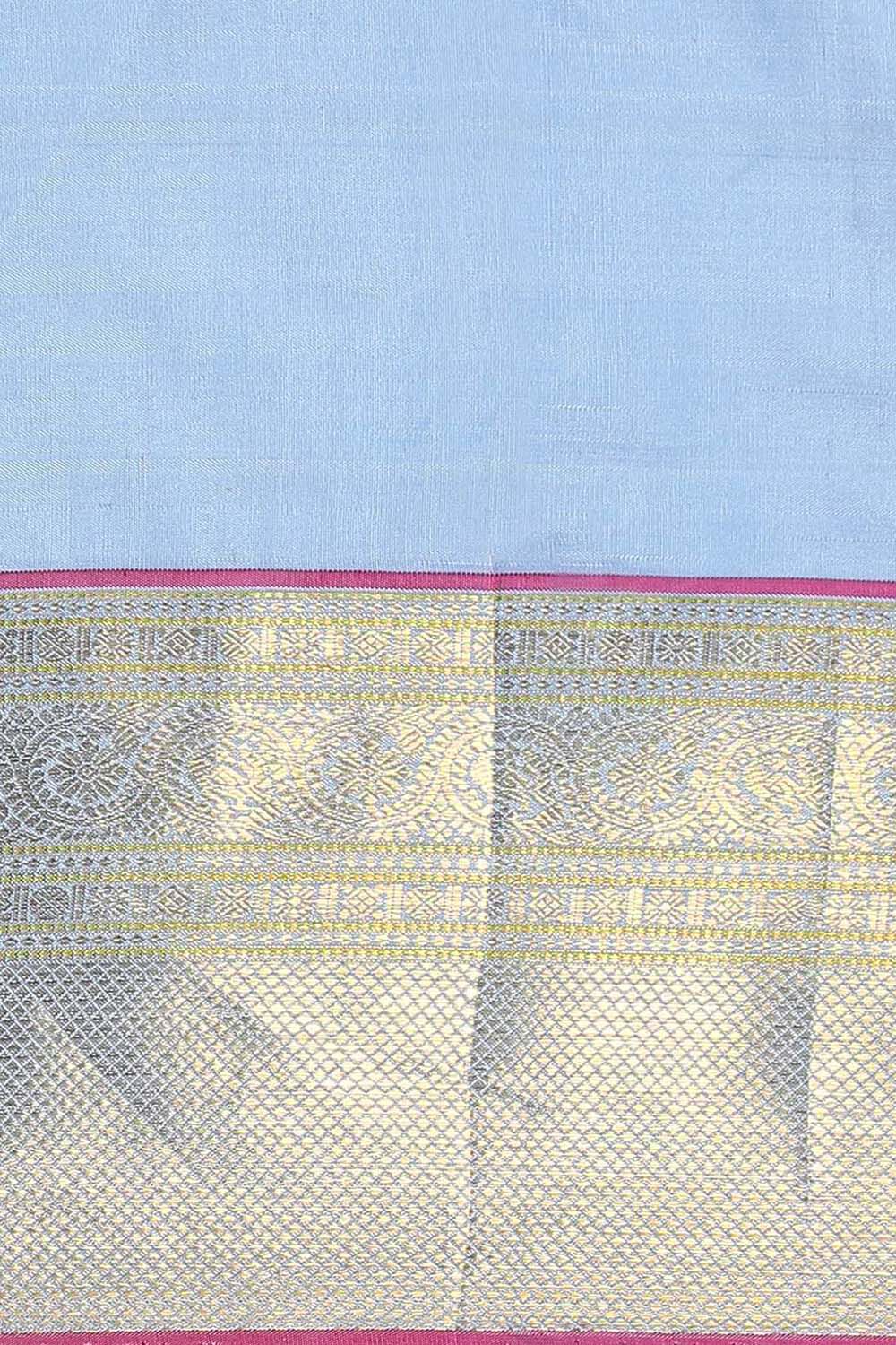 Grey Pure Silk Kanjivaram Saree image number null