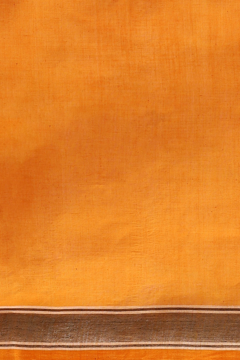 Orange Pure Cotton Bengal Saree image number null