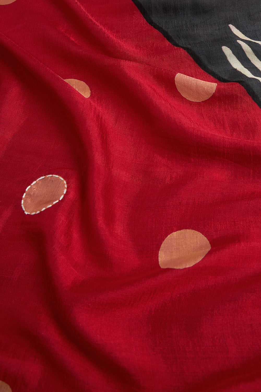 Multicoloured Chattisgarh Pure Silk Hand Painted Saree image number null