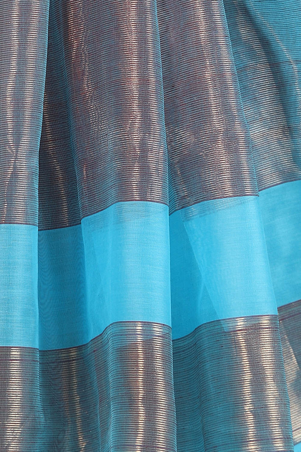 Light Blue Pure Silk Cotton Maheswari Saree image number null