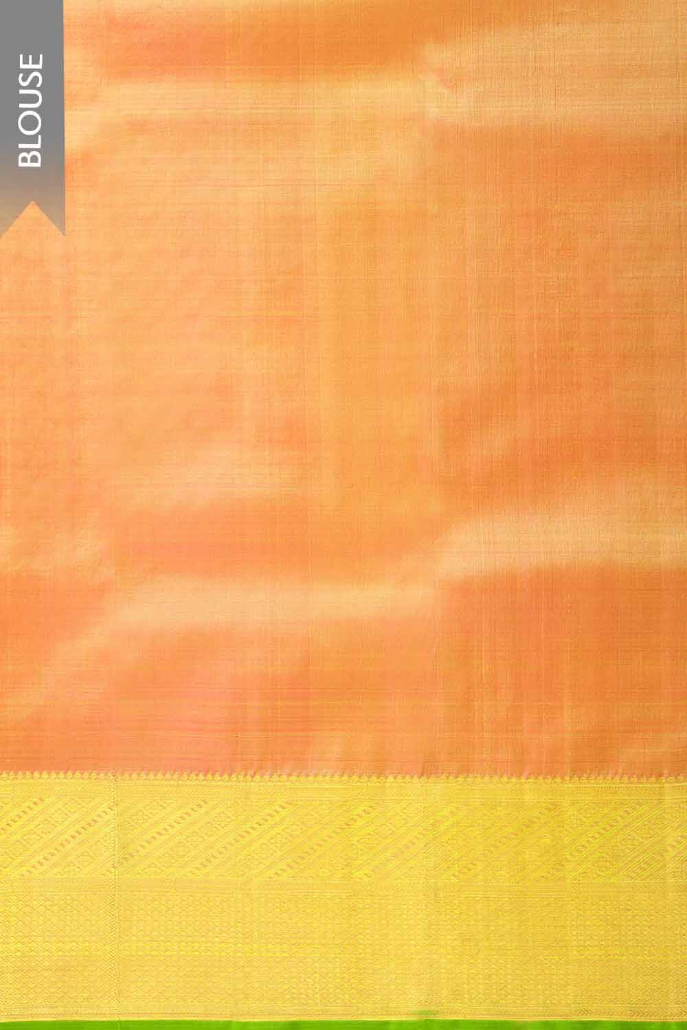 Light Yellow Pure Silk Woven Kanjivaram Saree image number null