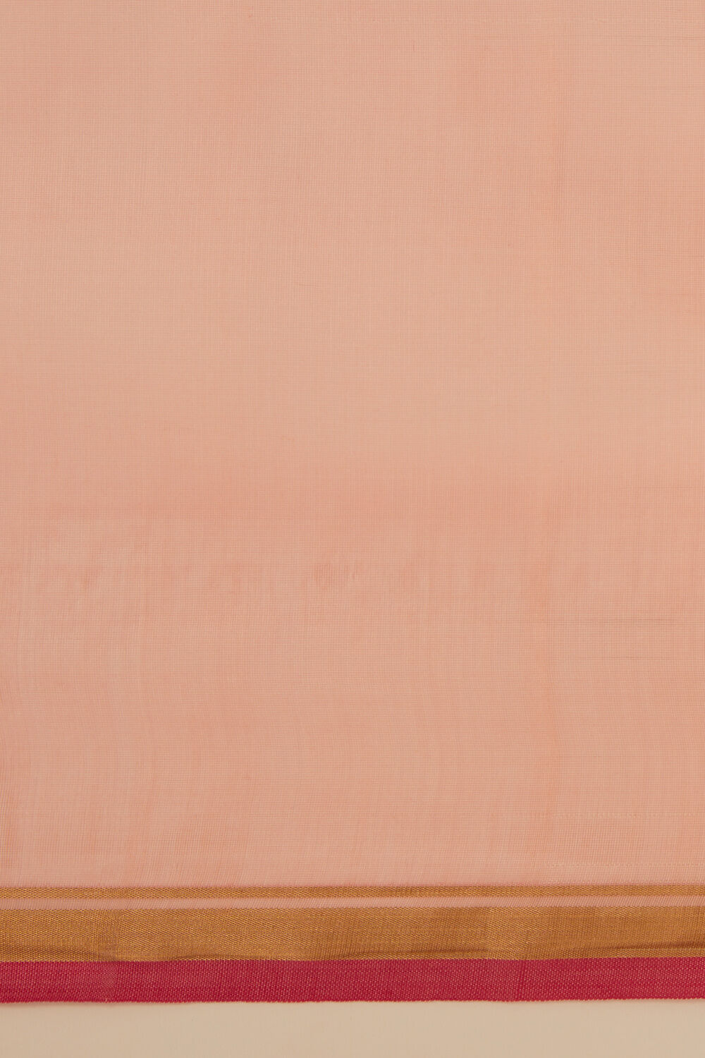 Light Orange Pure Silk Cotton Chanderi Saree image number null