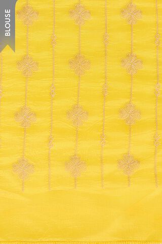 Yellow Viscose Organza Woven Saree thumbnail image number null