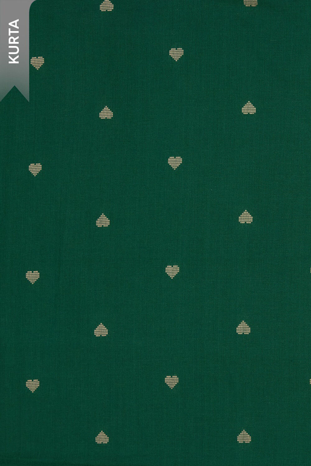 Dark Green Pure Cotton Woven Unstitched Suit Set image number null