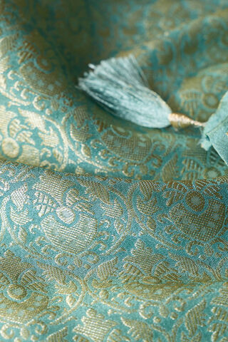 Light Blue Woven Design Pure Viscose Saree thumbnail image number null