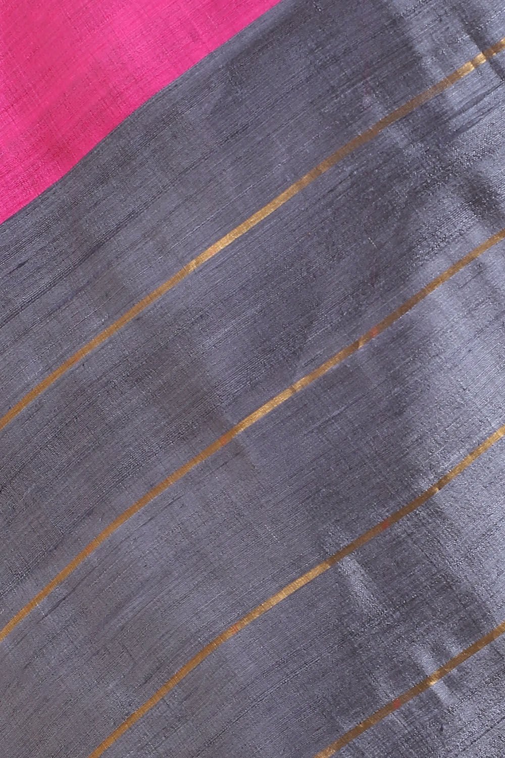 Grey Pure Tussar Silk Bhagalpuri Saree image number null