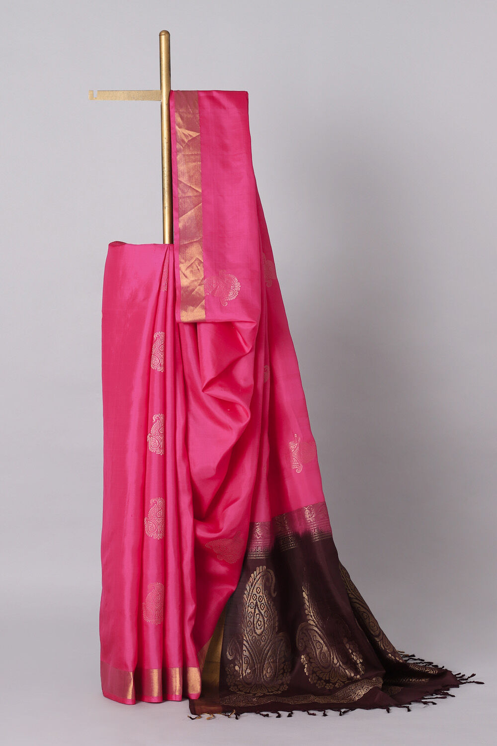 Pink Pure Silk South Saree image number null