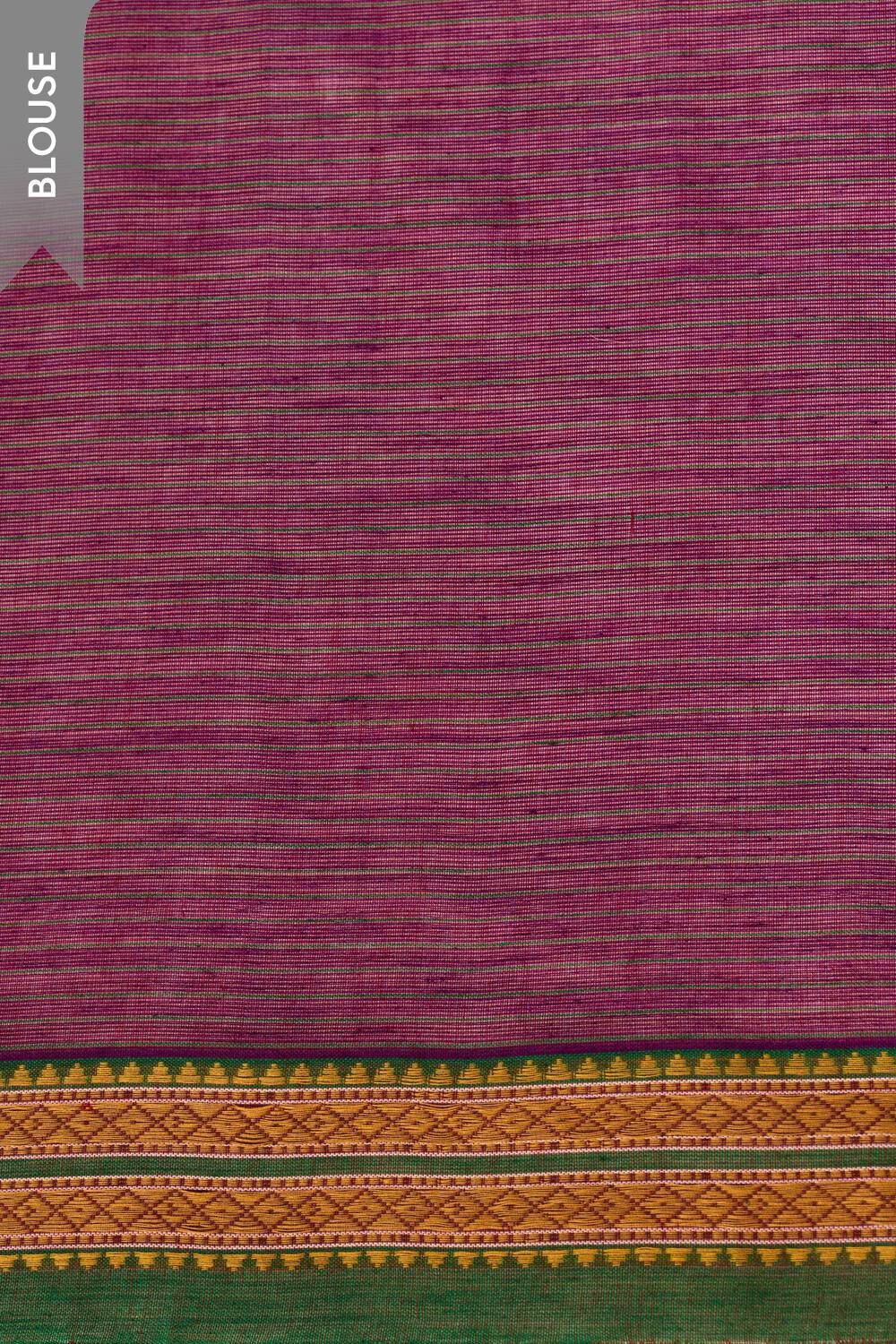 Purple Cotton Maharashtra Woven Saree image number null