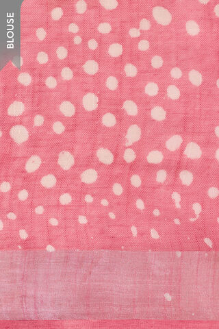 Pink Bagru Viscose Cotton Dabu Block Printed Saree thumbnail image number null