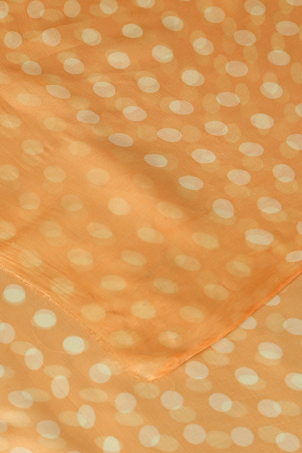 Light Orange Viscose Chiffon Digital Printed Saree image number null