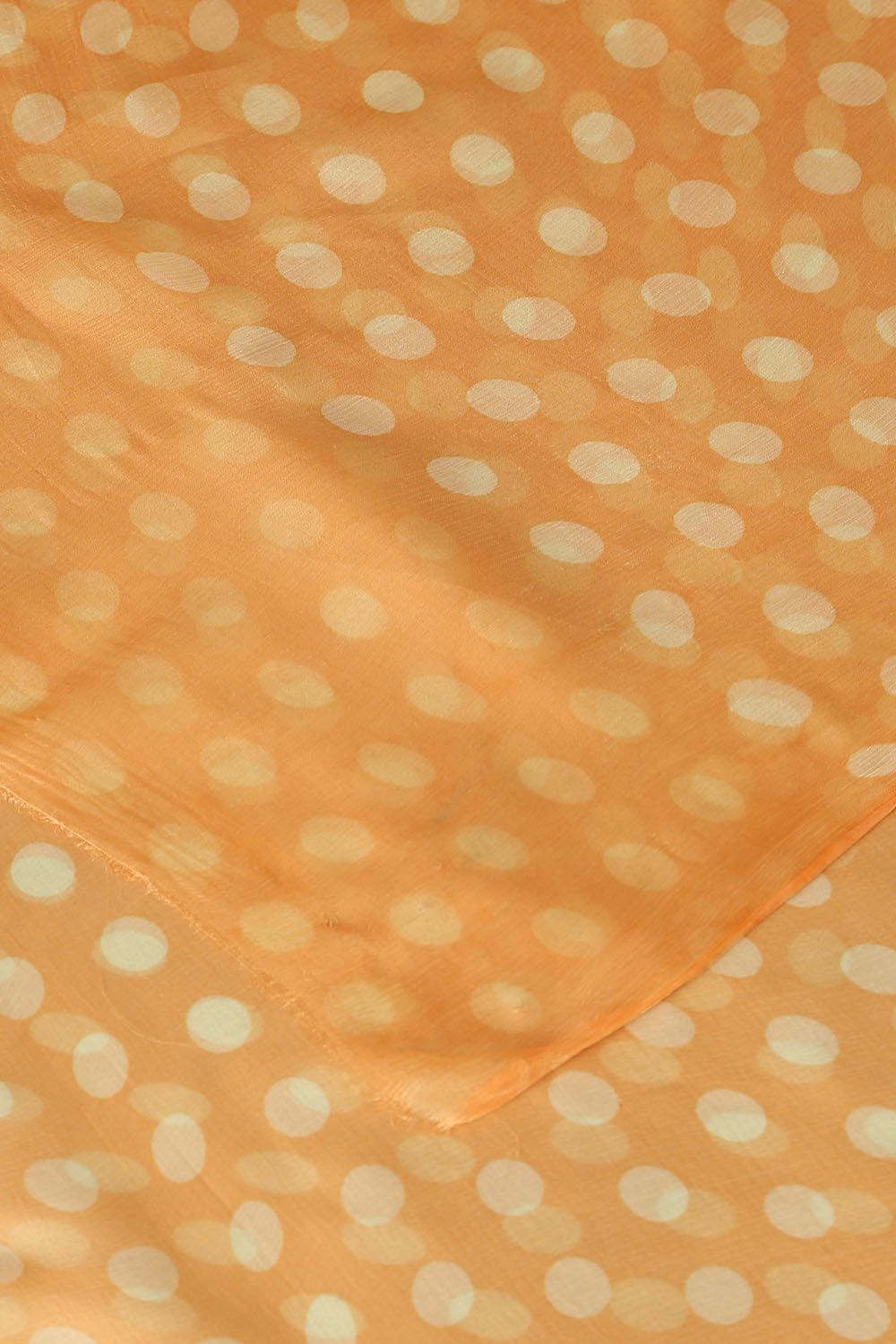 Light Orange Viscose Chiffon Digital Printed Saree image number null