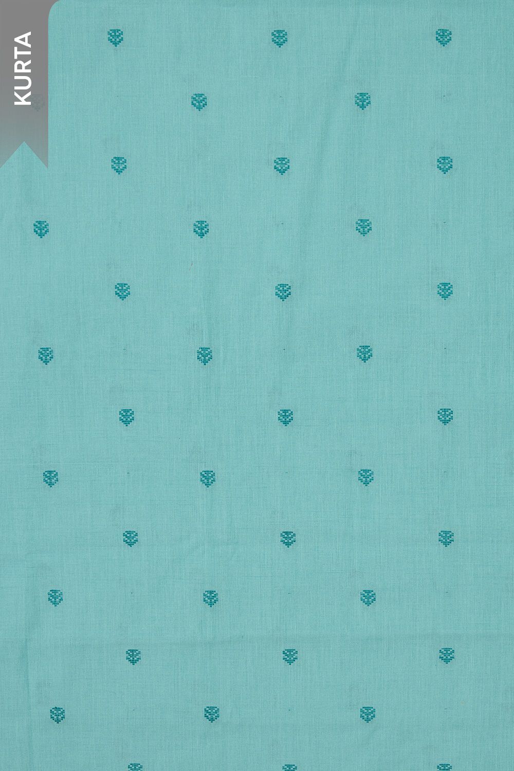 Blue Pure Cotton Cutwork Unstitched Suit Set image number null