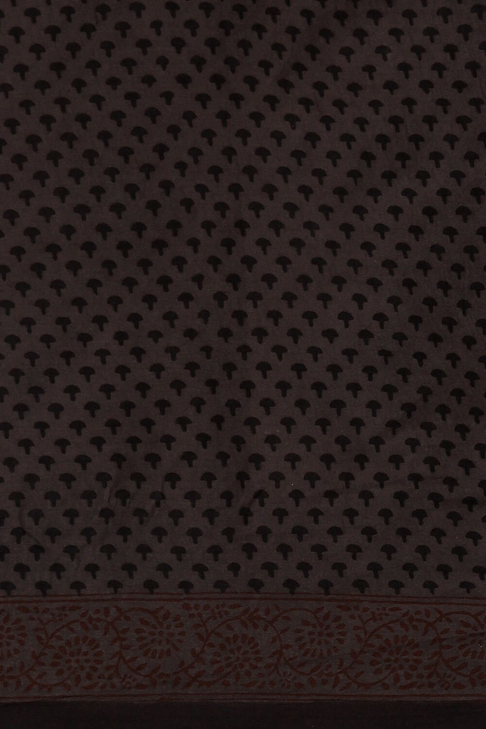 Dark Grey Pure Cotton Bagh Printed Saree image number null