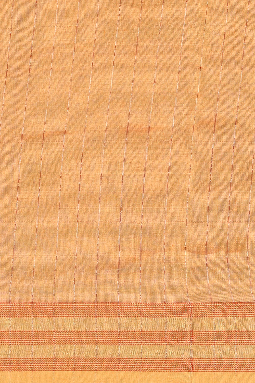 Orange Pure Silk Vanya Bengal Jamdani Saree image number null