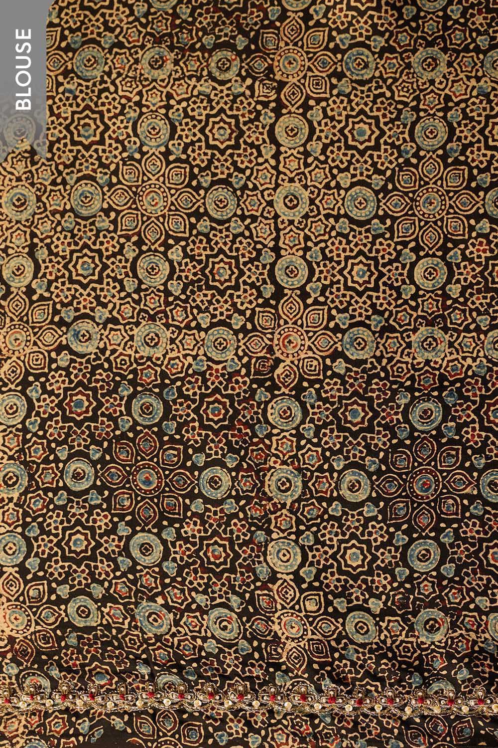 Brown Viscose Tissue Embroidered Saree image number null