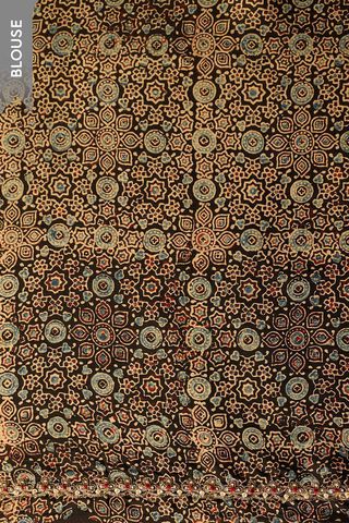Brown Viscose Tissue Embroidered Saree thumbnail image number null