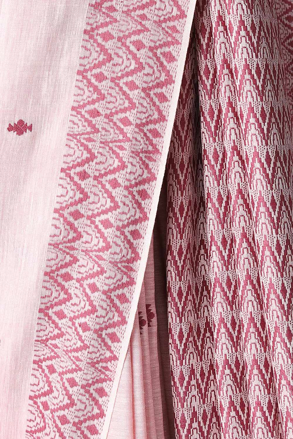 Light Pink Modal Eri Assam Saree image number null