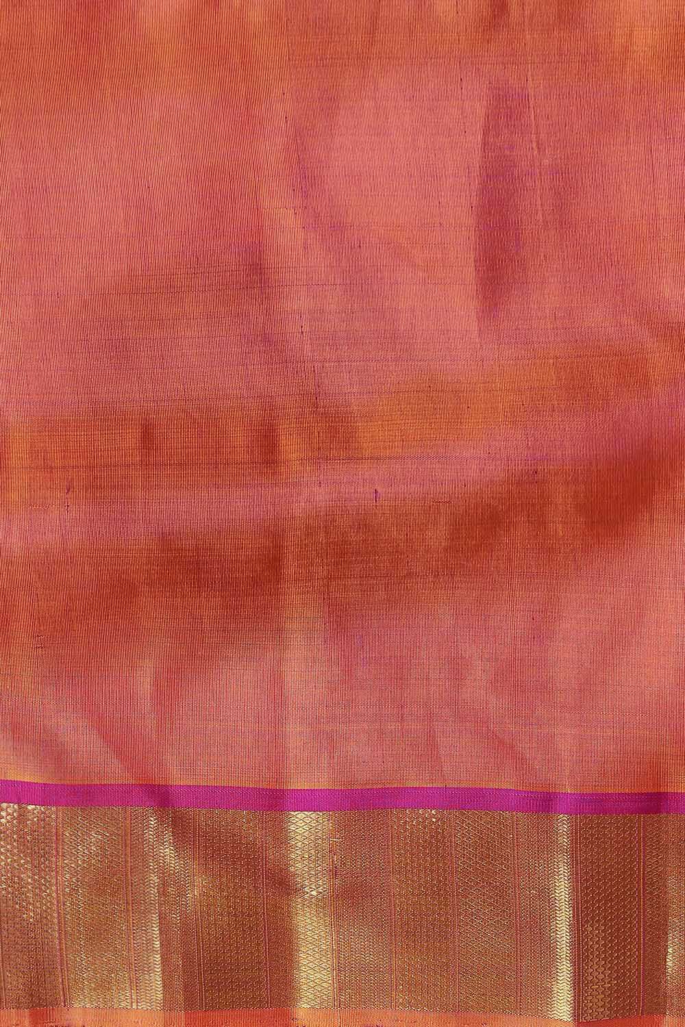 Purple Pure Silk Kanjivaram Saree image number null