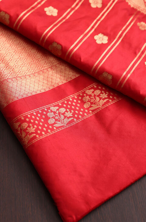 Red Banaras Silk Saree