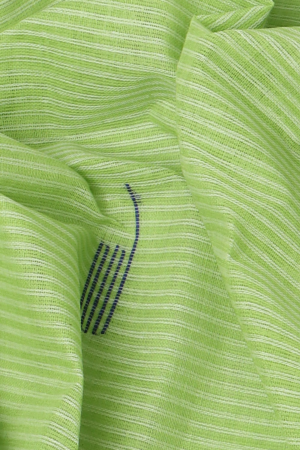 Light Pure Green Cotton Bengal Saree image number null