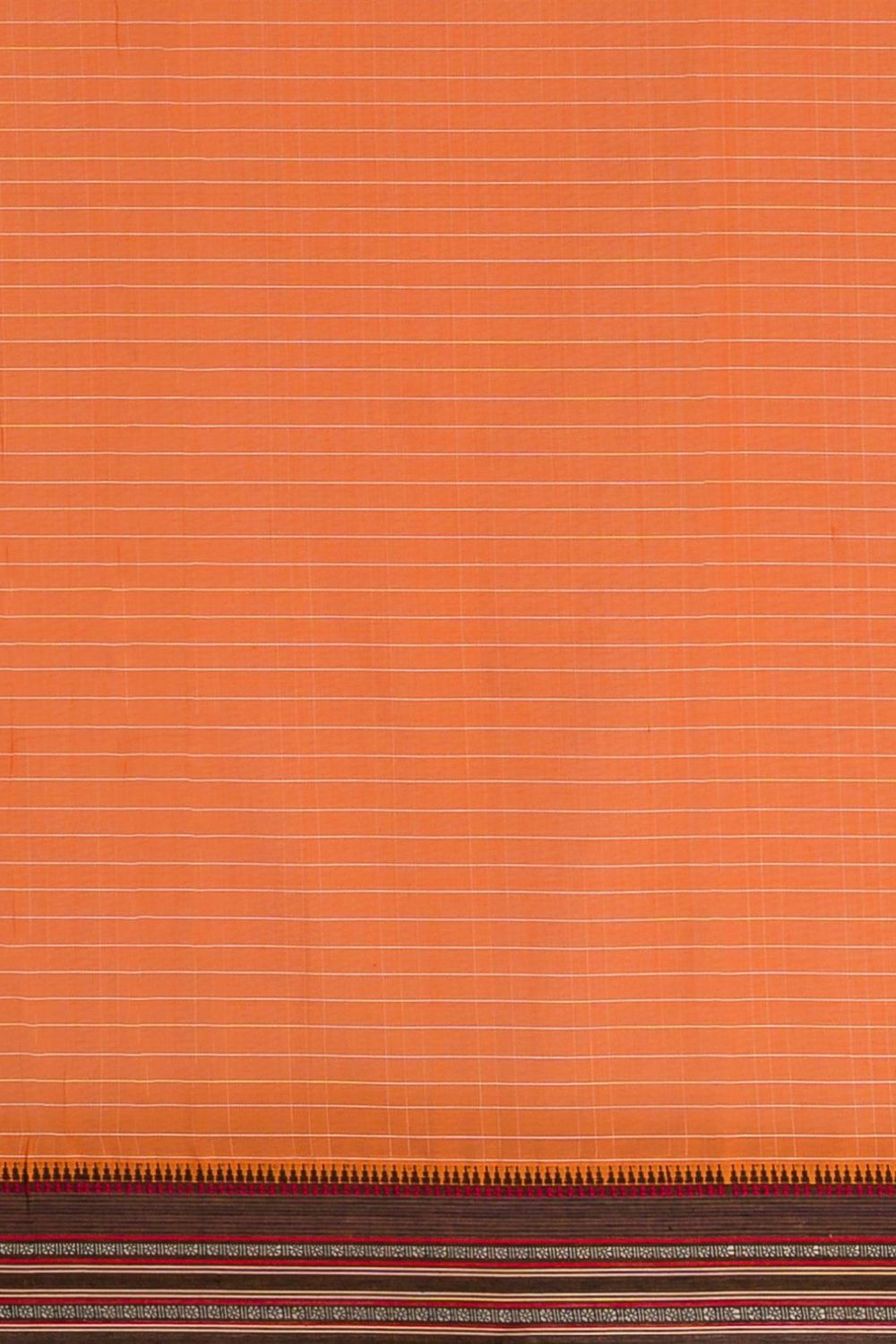 Orange Pure Cotton Naranyanpet Saree image number null