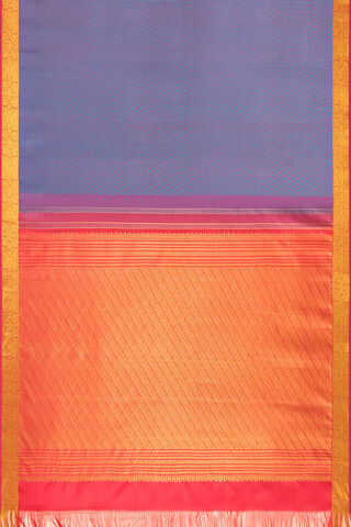 Violet Pure Silk Woven Kanjivaram Saree thumbnail image number null
