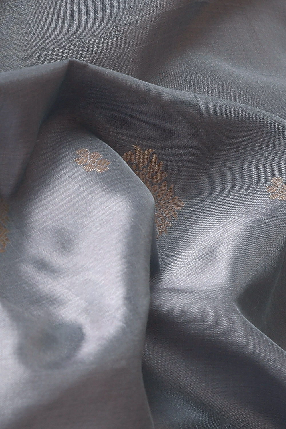 Grey Pure Silk Banarasi Saree image number null
