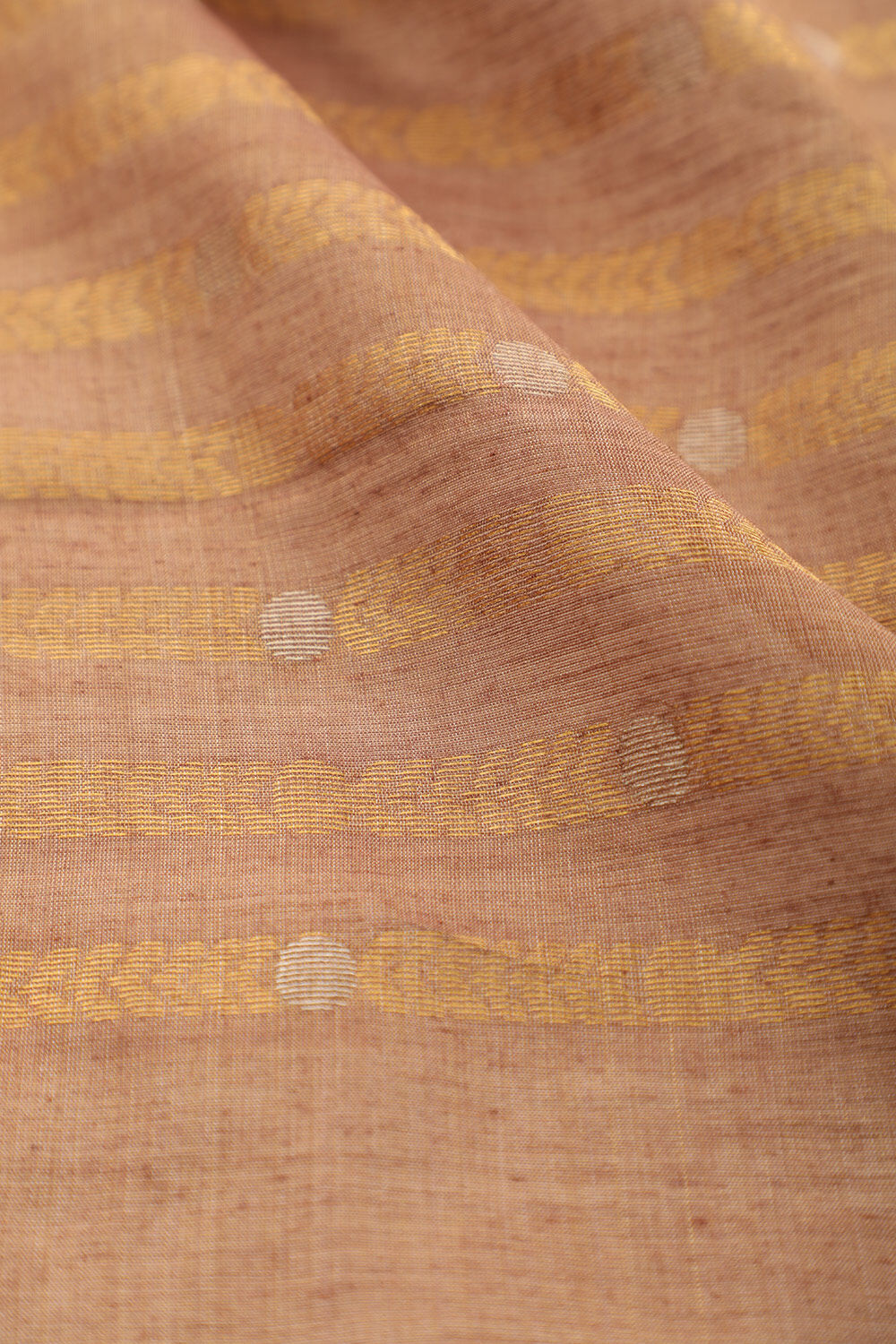 Brown Chattisgarh Pure Silk Tissue Woven Saree image number null