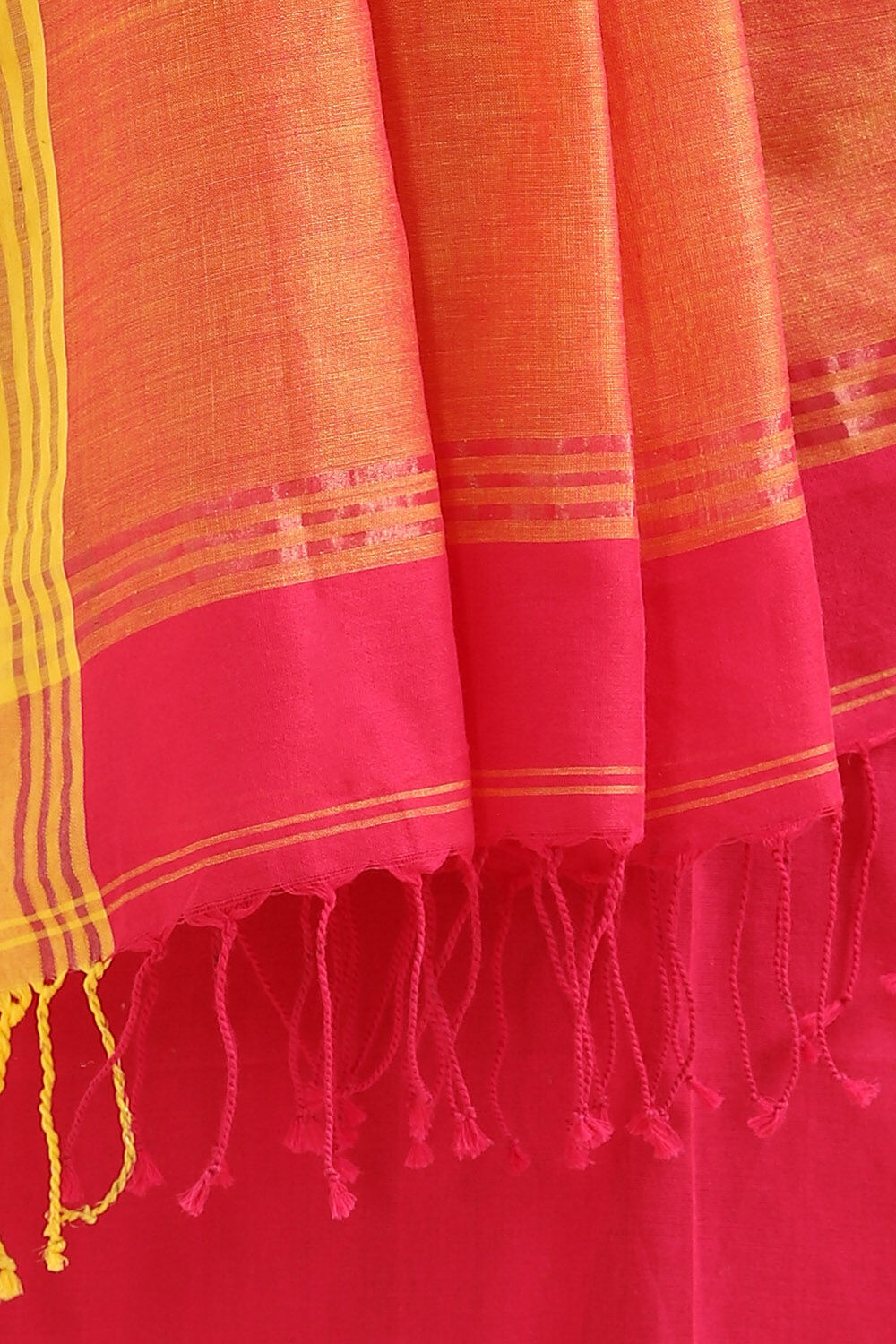 Pink Pure Cotton Bengal Saree image number null