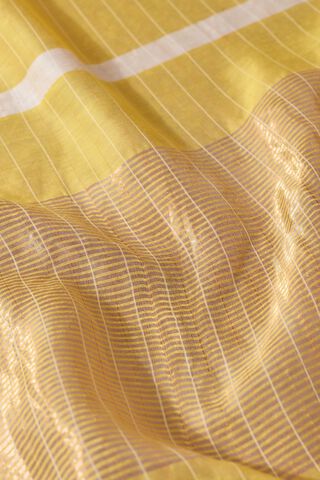 Yellow Bhagalpur Woven Silk Viscose Saree thumbnail image number null