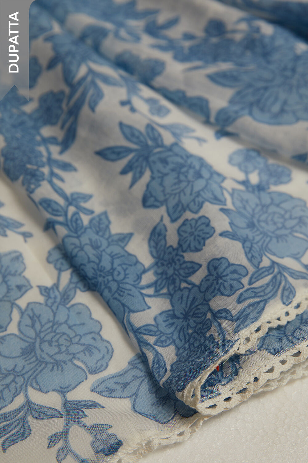 Off White Screen Printed Pure Cotton Unstitched Suit Set image number null
