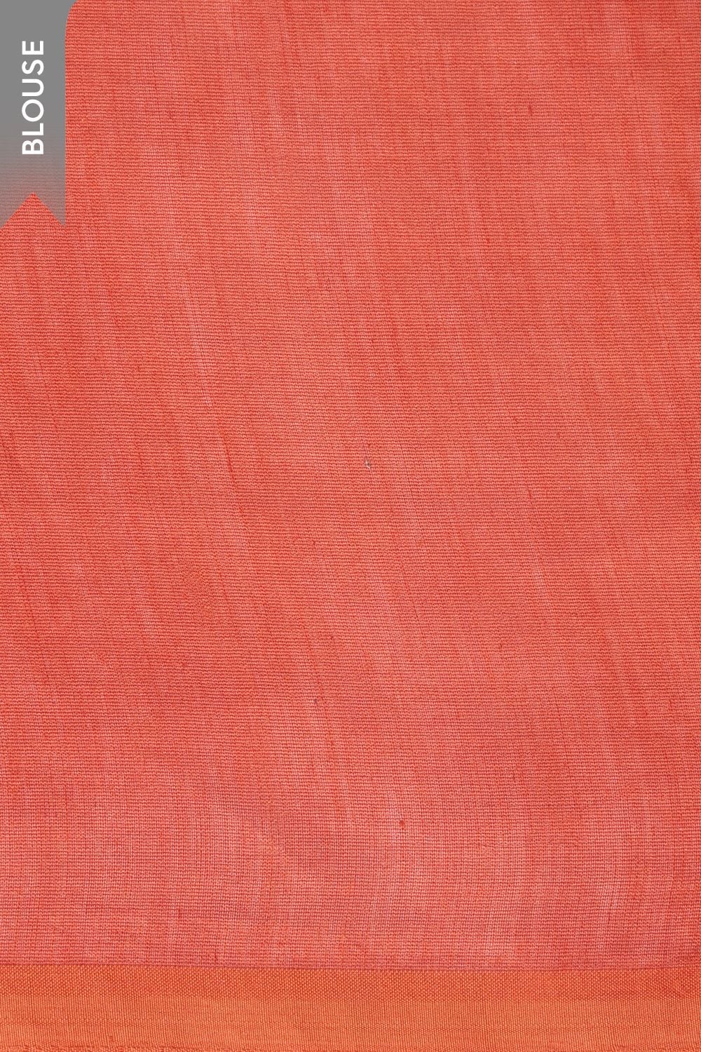 Dark Orange Ujjain Batik Pure Silk Cotton Saree image number null