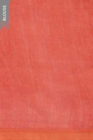 Dark Orange Ujjain Batik Pure Silk Cotton Saree thumbnail image number null