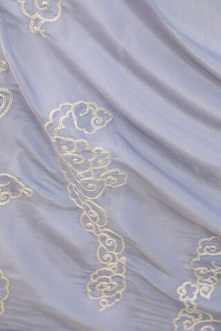 Blue Woven Viscose Tissue Saree thumbnail image number null