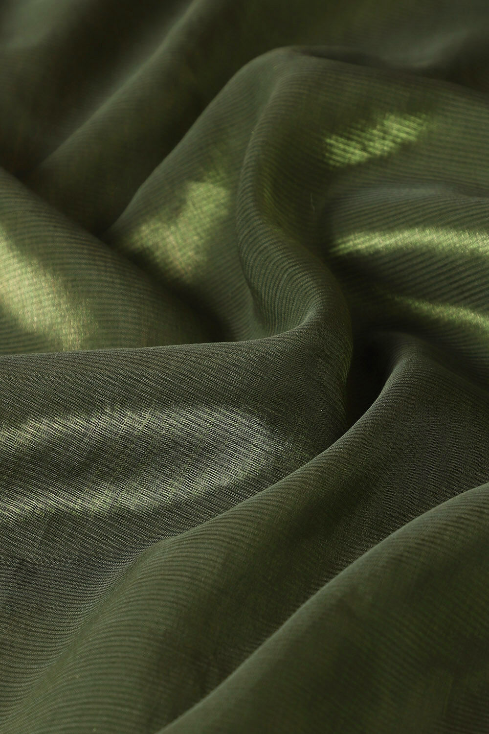 Green Pure Cotton Tissue Maheswari Saree image number null