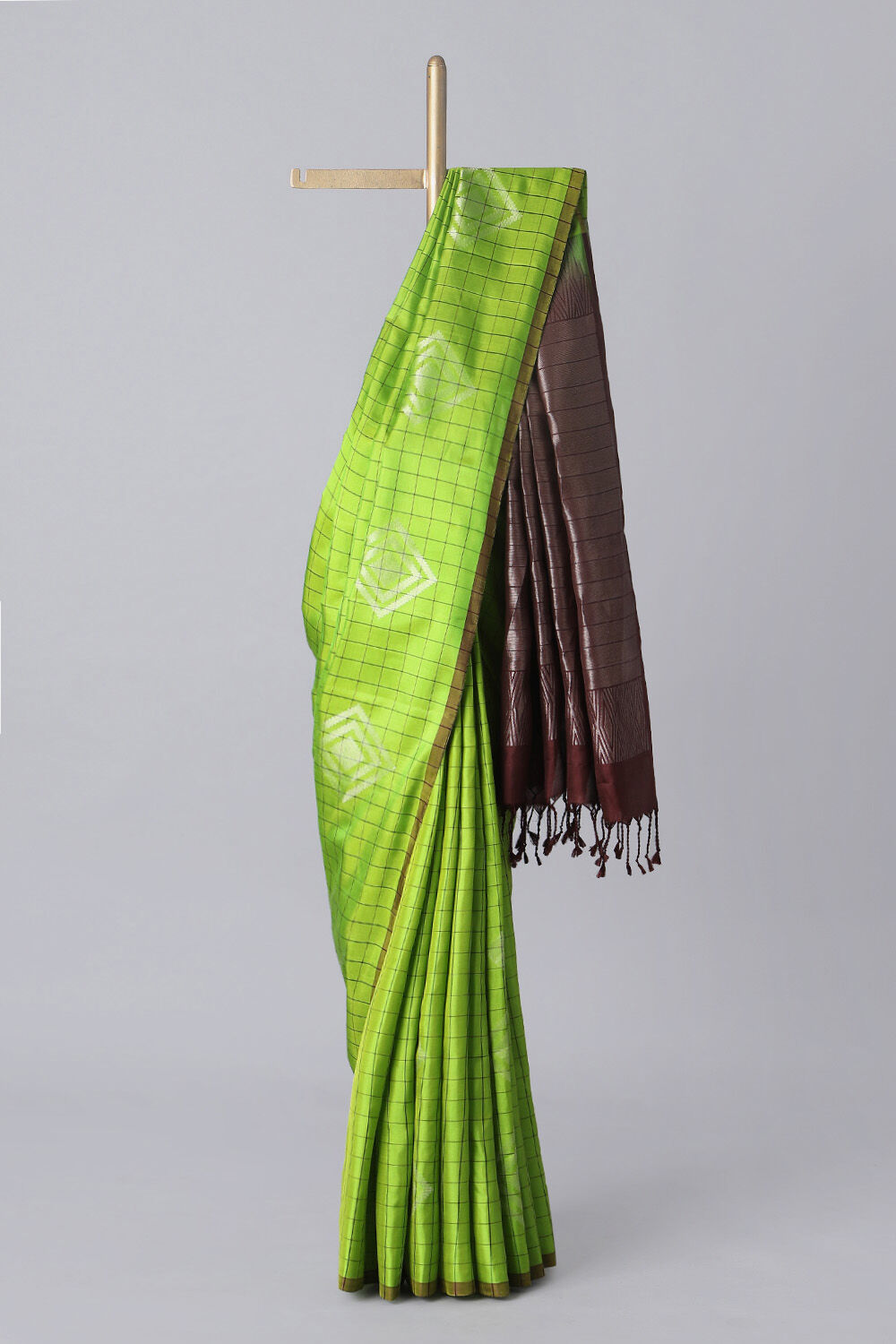 Light Green Pure Silk South Saree image number null
